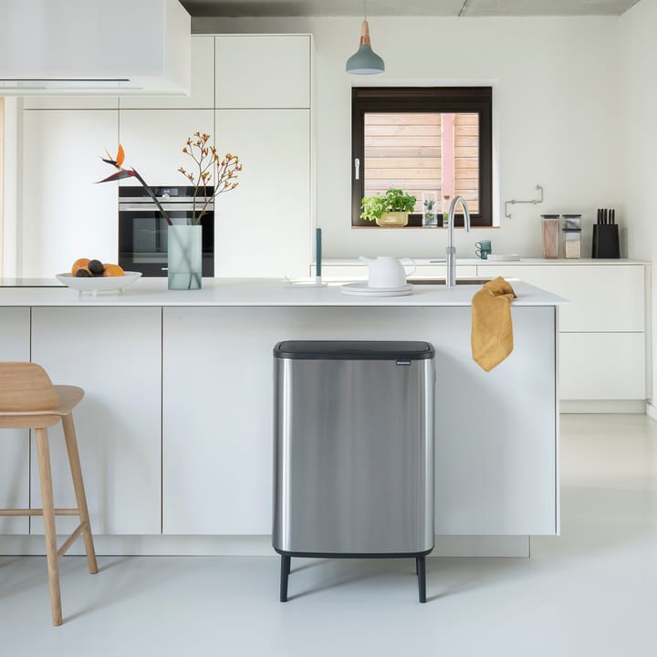 Bo touch bin high 60 L, Mattbørstet stål Brabantia