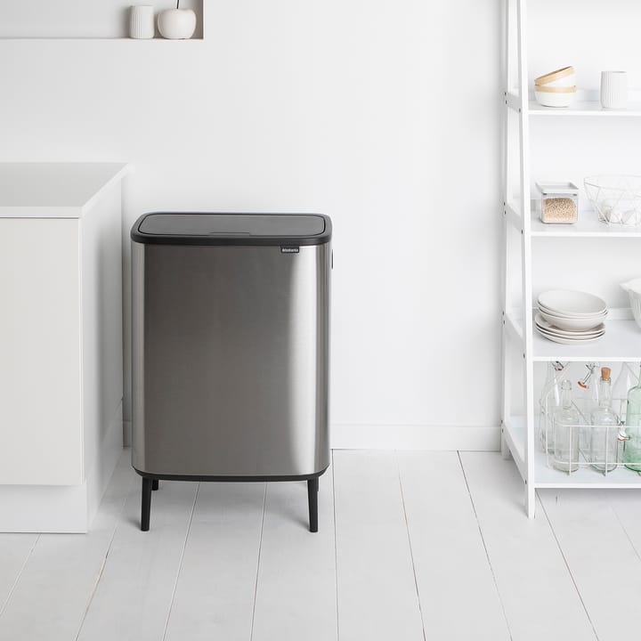 Bo touch bin high 60 L, Mattbørstet stål Brabantia