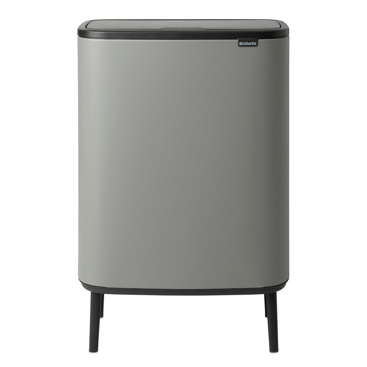 Brabantia Bo touch bin high 60 L Mineral concrete grey