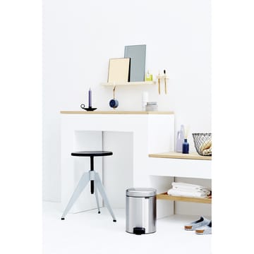 New Icon pedalbøtte 5 liter - Matt steel fingerprint proof - Brabantia