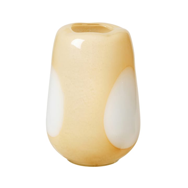 Ada Dot glassvase 26 cm, Golden fleece yellow Broste Copenhagen