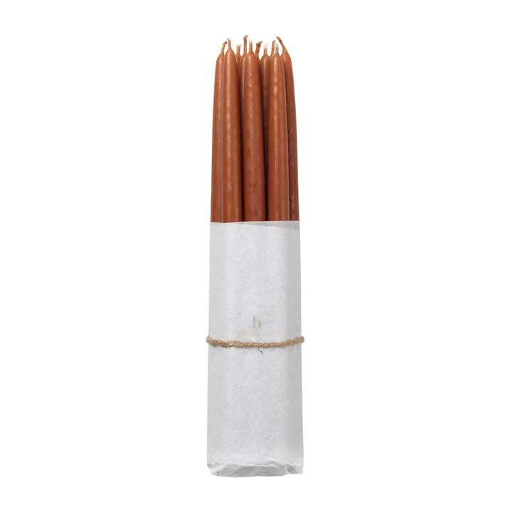 Broste Copenhagen dyppet antikklys 10-pk , Terracotta Broste Copenhagen