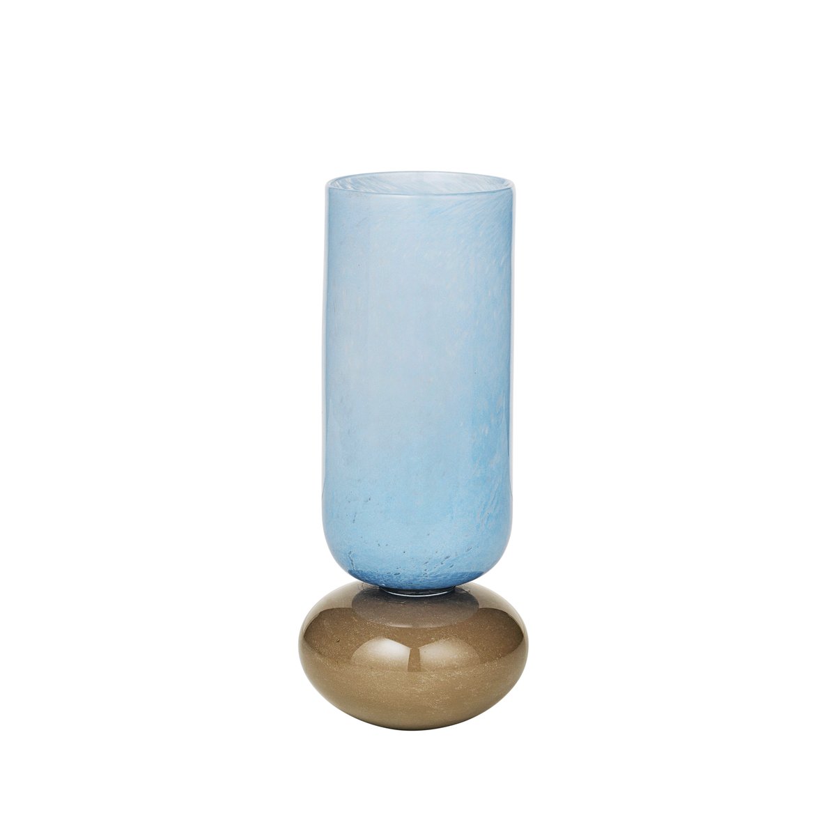 Broste Copenhagen Dorit Vase 28cm Serenity light blue-taupe