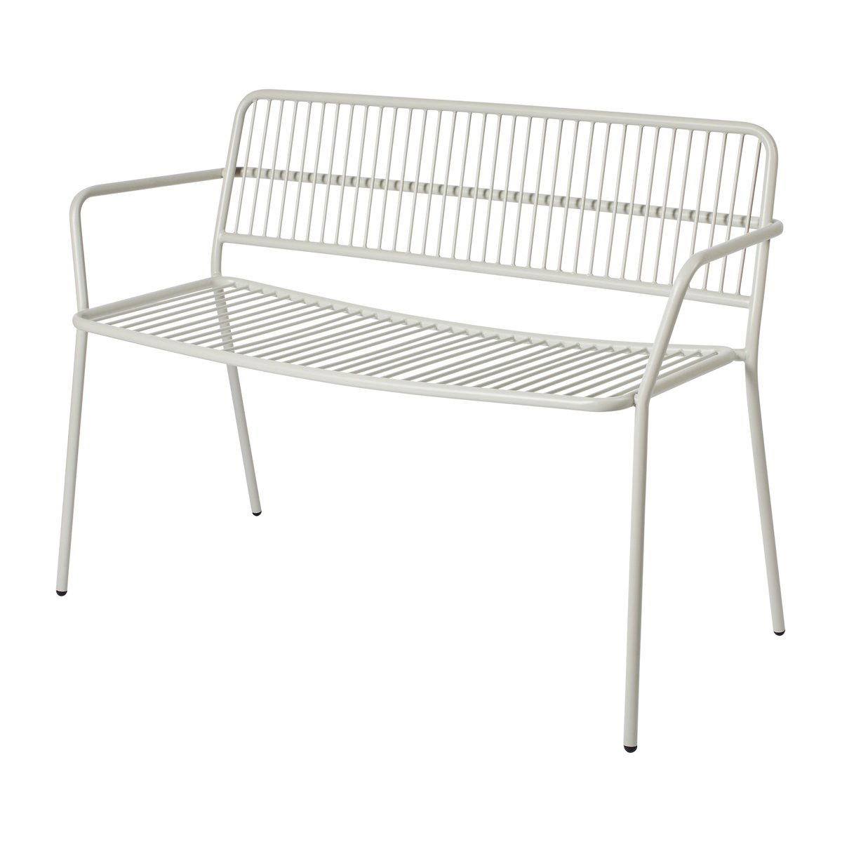 Broste Copenhagen Eden benk med armlene Beige grey