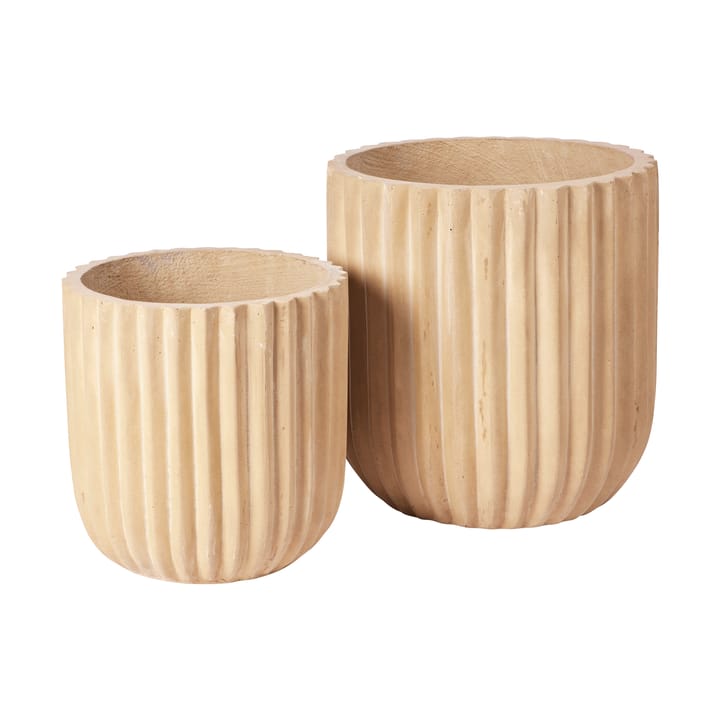 Fiber krukke 2-pack - Antique beige - Broste Copenhagen