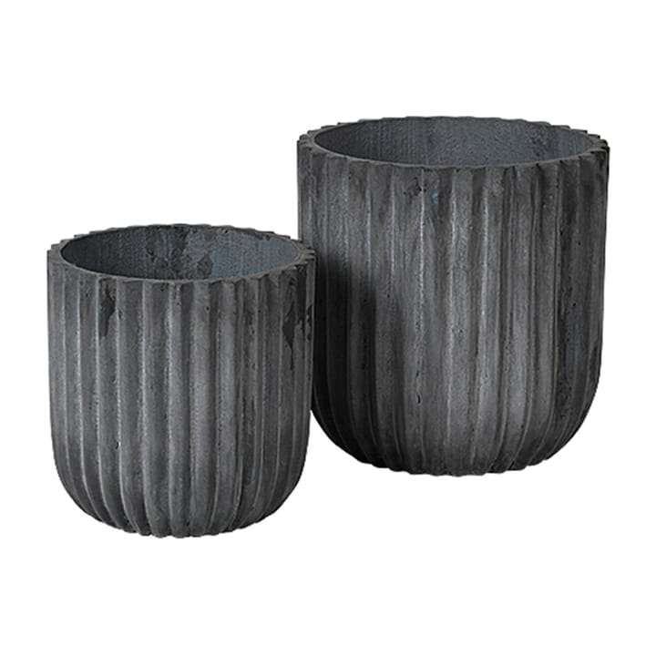 Fiber krukke 2-pack, Charcoal Broste Copenhagen