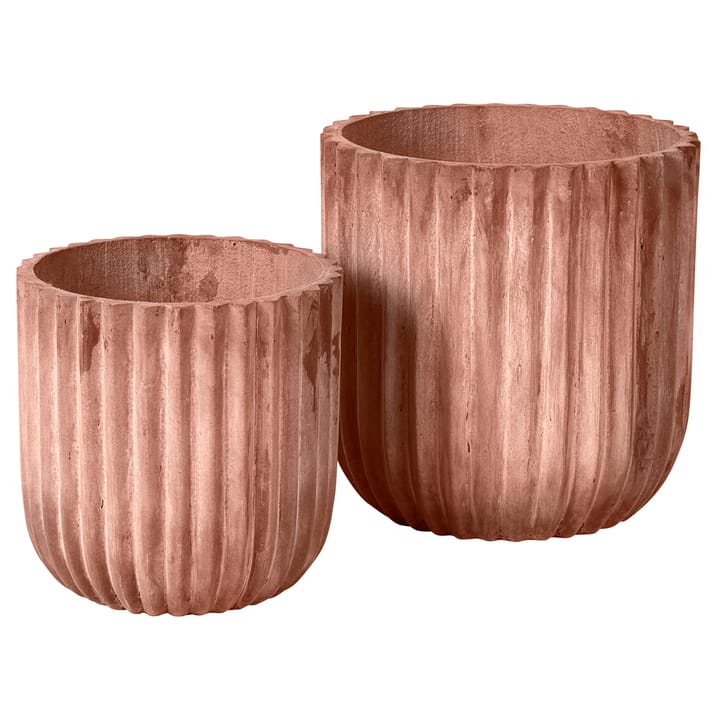 Fiber krukke 2-pack, Terrakotta Broste Copenhagen