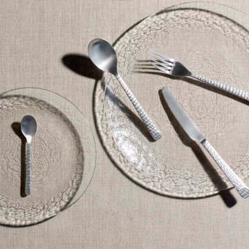 Hune bestikk 16 deler - Brushed satin hammered - Broste Copenhagen