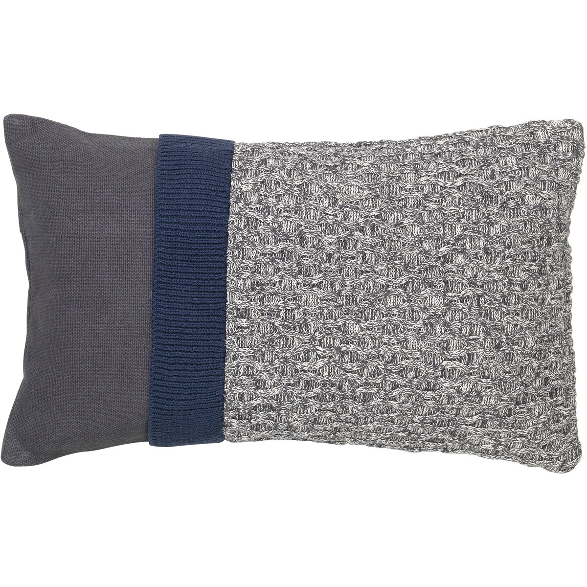 Broste Copenhagen Knit putevar 30×50 cm Dark grey-blue night