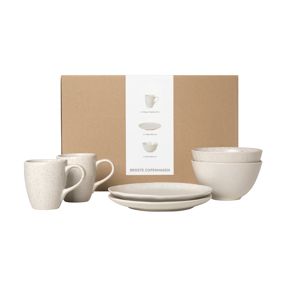 Broste Copenhagen Nordic Vanilla frokostsett for 2 6 deler