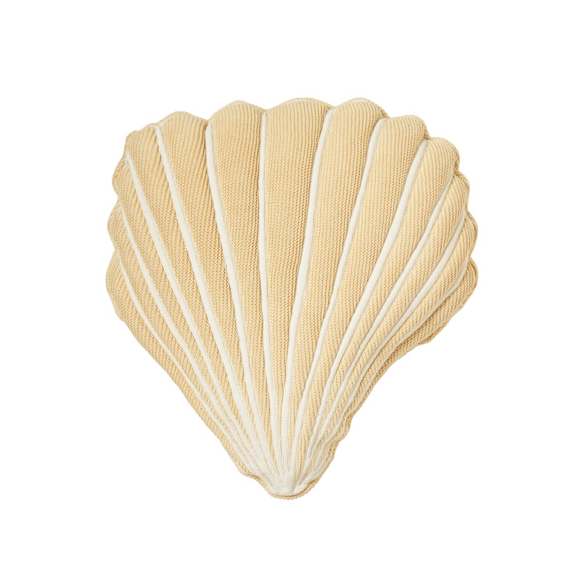 Broste Copenhagen Pute Seashell bomull Gul