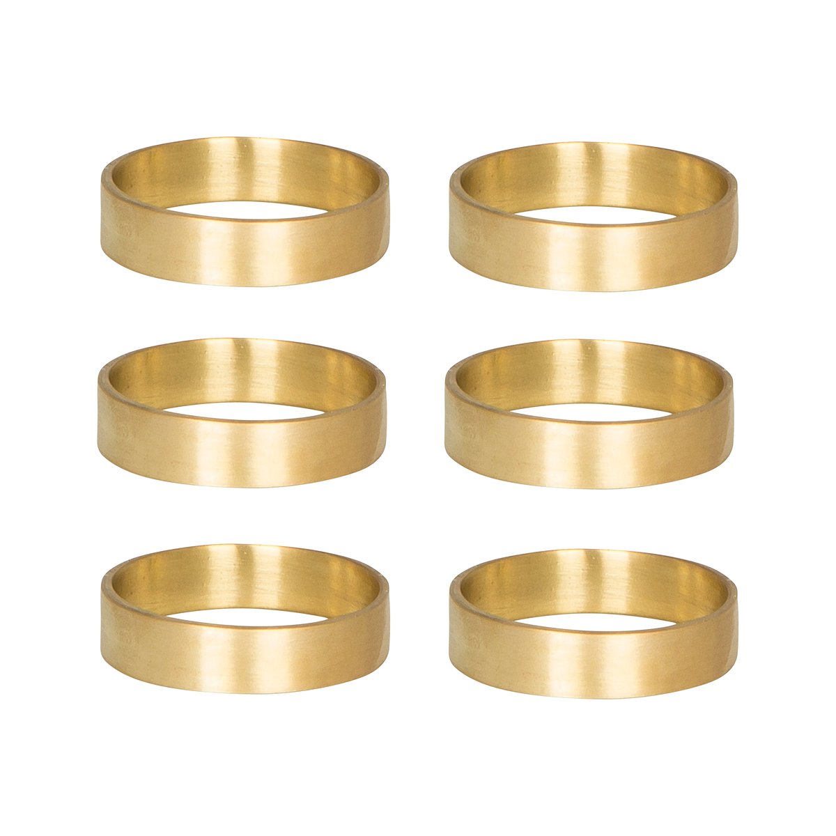 Broste Copenhagen Ring serviettring 6-pk matt messing