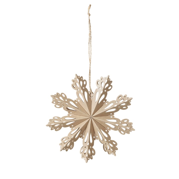 Snowflake juldekorasjon natural, Ø15 cm Broste Copenhagen