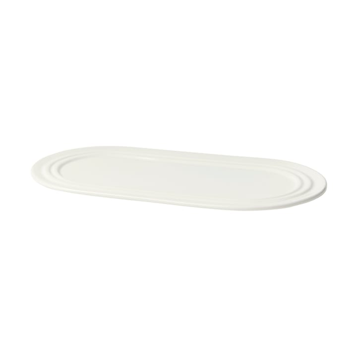 Stevns tallerken oval 27,5 cm, Chalk white Broste Copenhagen