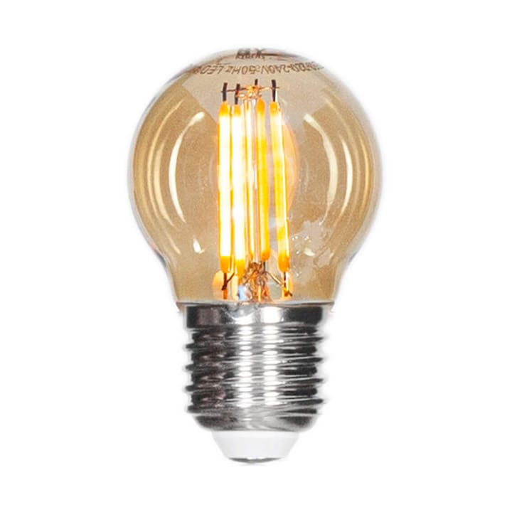 Filamentlampe LED dimbar kule E27 4W, Amber Ø4,5 cm By Rydéns