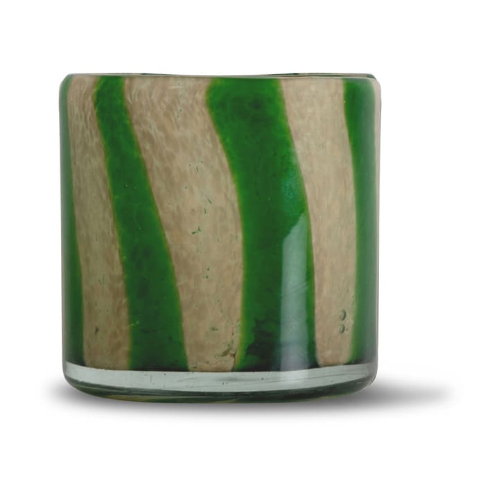 Calore lyslykt-vase M Ø15 cm, Green-beige Byon