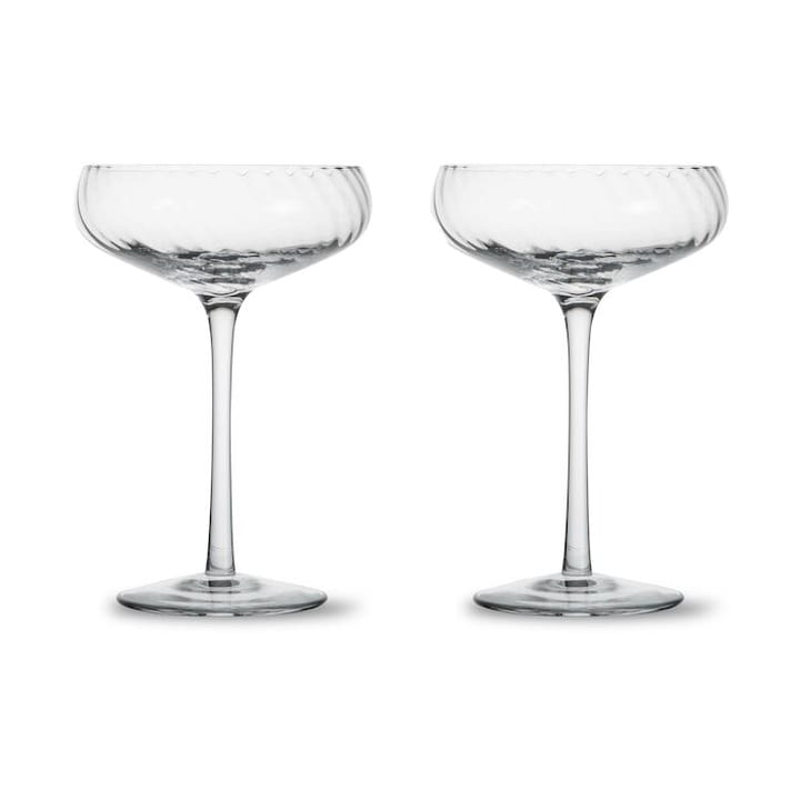 Opacity champagneglass 30 cl 2-pk - Klar - Byon