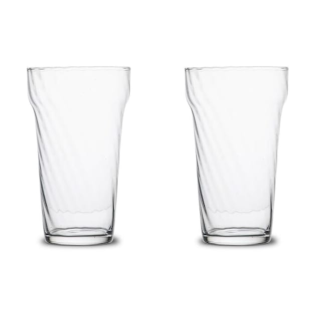 Opacity high ball glass 43 cl 2-pk - Klar - Byon