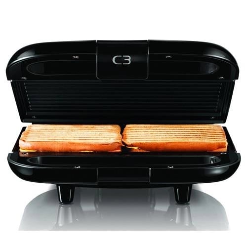 C3 Ciabatta 2 sandwichgrill Svart