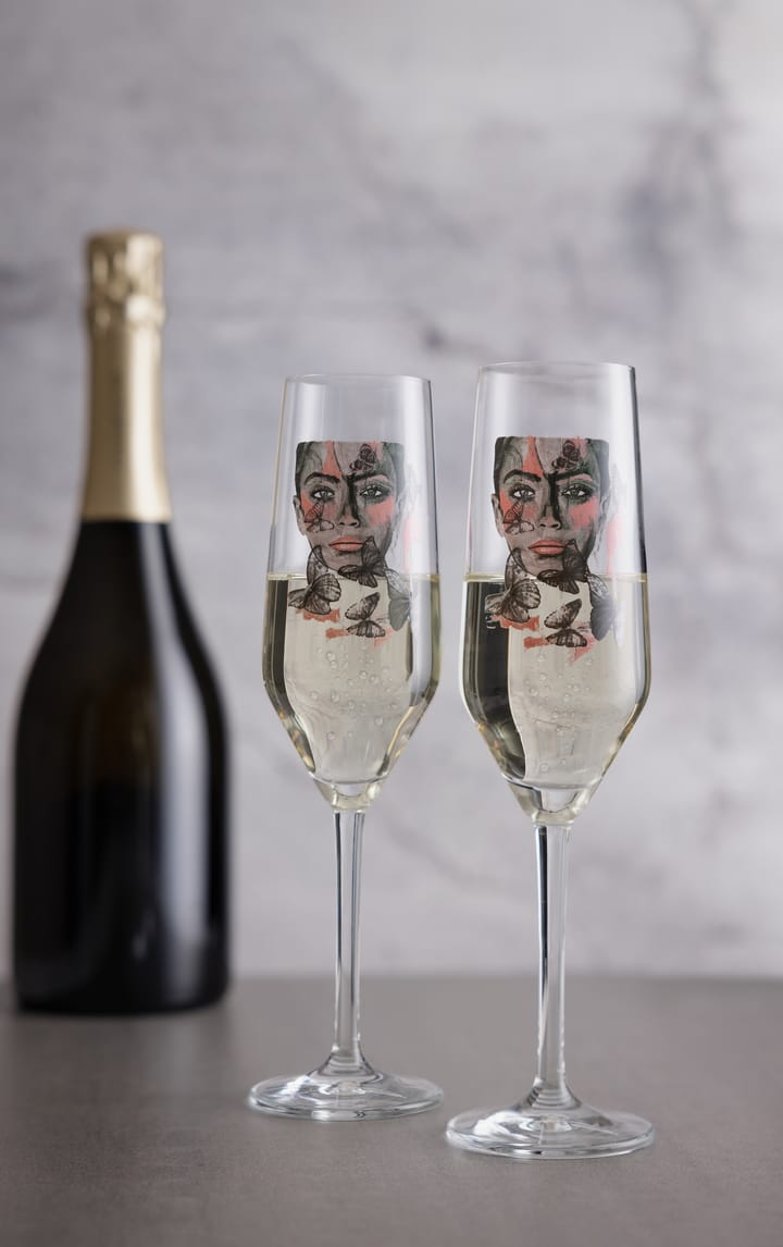 Butterfly Queen champagneglass, 30 cl Carolina Gynning