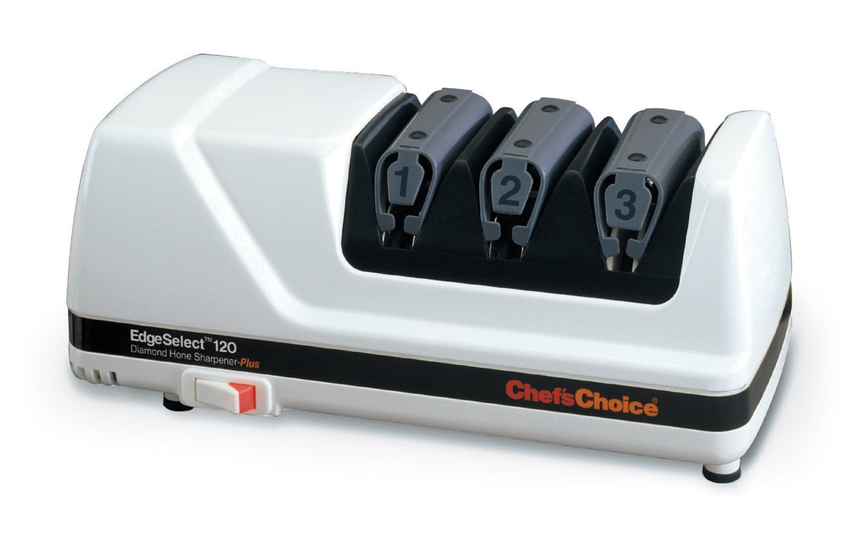 Chef’s Choice Modell 120 Knivsliper elektrisk diamant 3 trinn Hvit