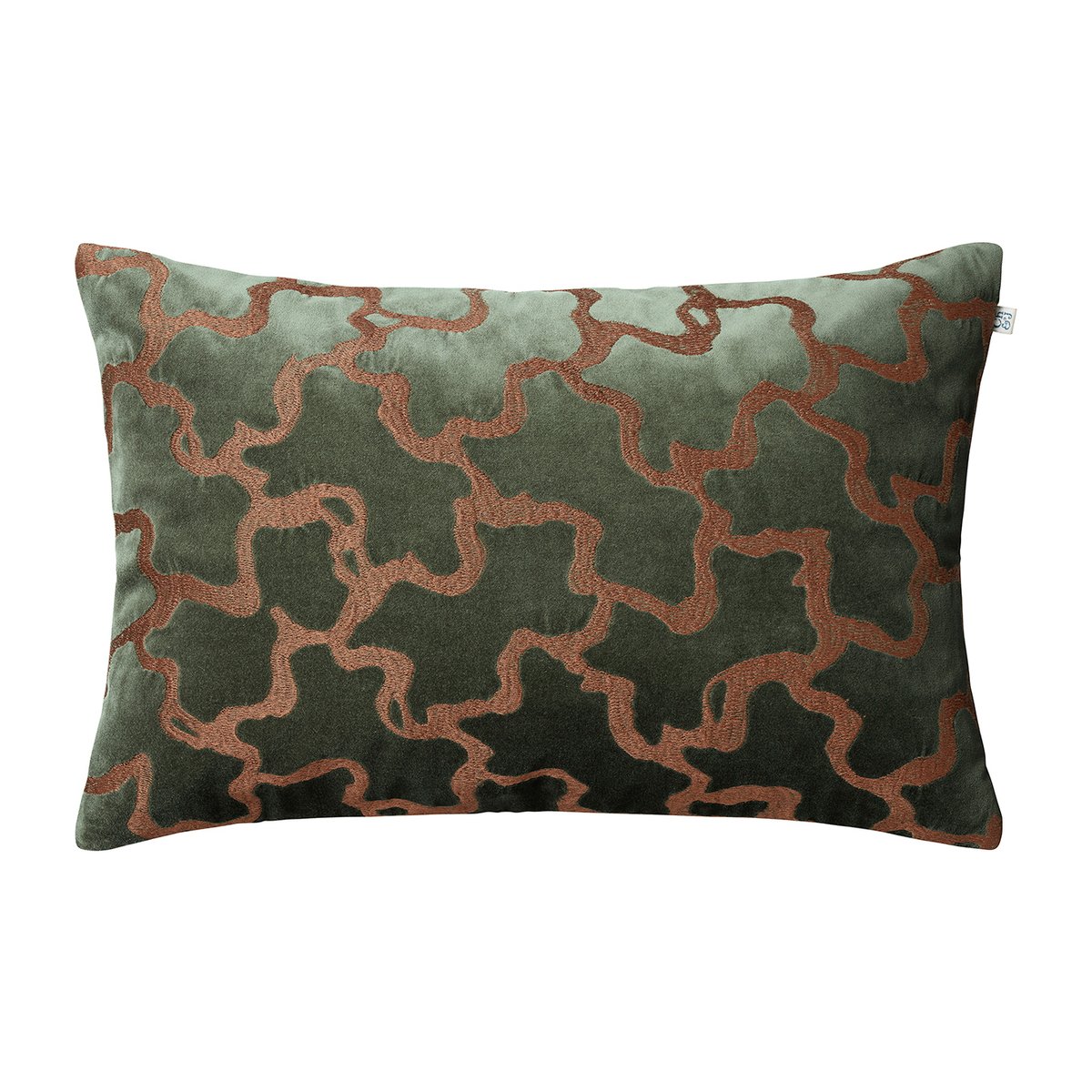 Chhatwal & Jonsson Chand putevar 40 x 60 cm Forest green-cognac