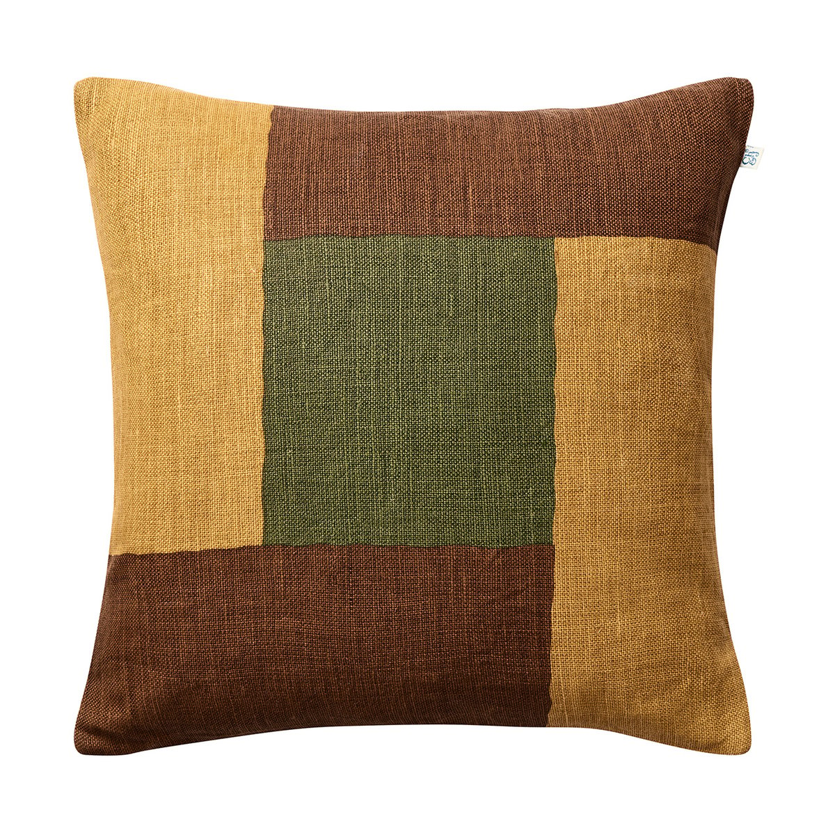 Chhatwal & Jonsson Halo putetrekk 50 x 50 cm Taupe-Spicy Yellow-Cactus Green