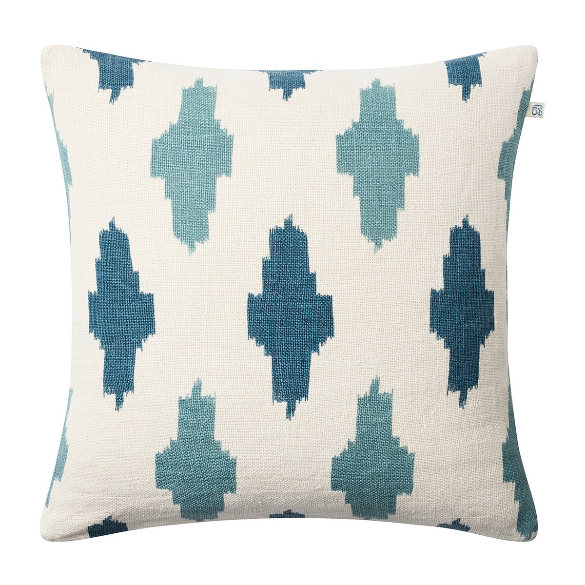 Chhatwal & Jonsson Ikat Agra putetrekk 50 x 50 cm Heaven blue-palace blue