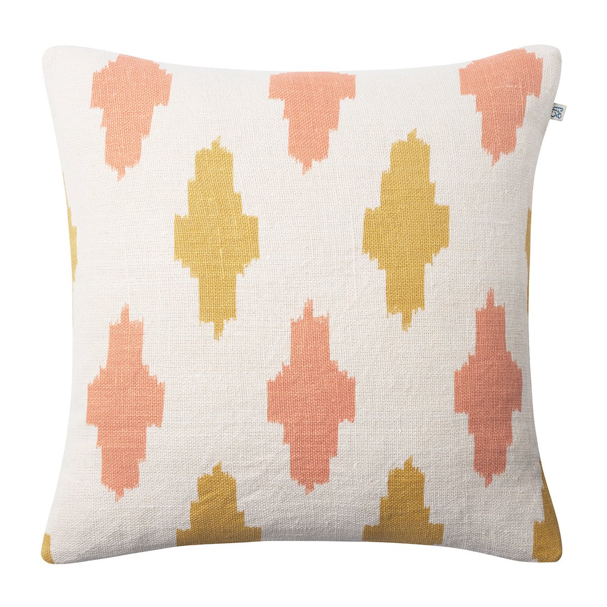 Chhatwal & Jonsson Ikat Agra putetrekk 50 x 50 cm Rose-spicy yellow