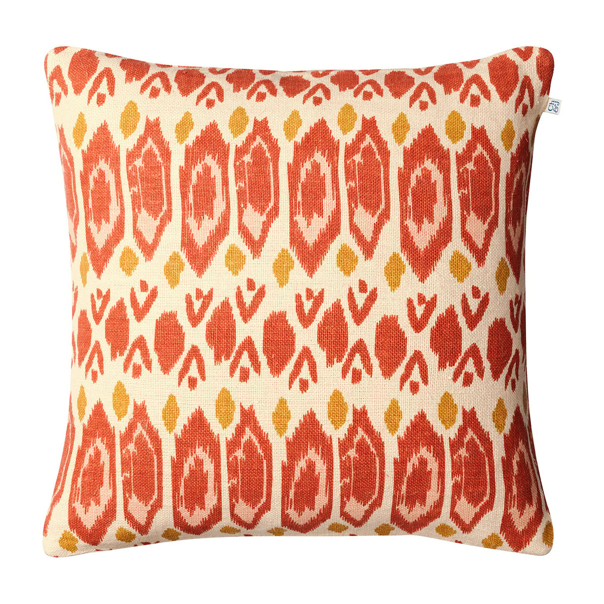 Chhatwal & Jonsson Ikat Bombay putevar 50 x 50 cm Apricot orange-rose-yellow