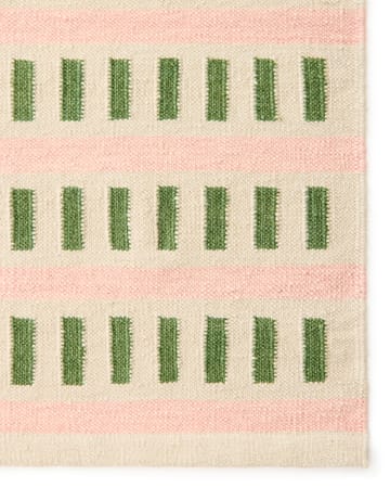 Ladakh ullteppe - Offwhite-green-pink, 180x270cm - Chhatwal & Jonsson