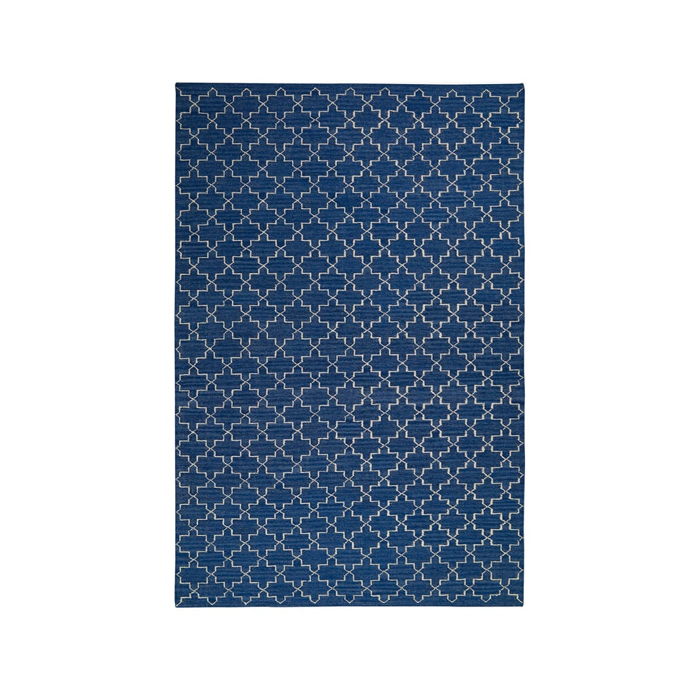 Chhatwal & Jonsson New Geometric teppe Indigo melange/off-white 234 x 323 cm