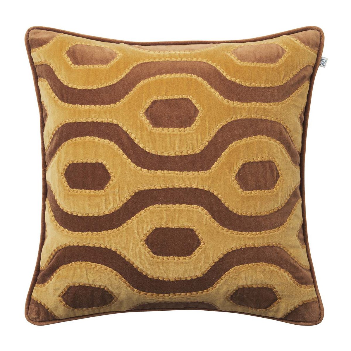 Chhatwal & Jonsson Varanasi putetrekk 50 x 50 cm Cognac-masala yellow