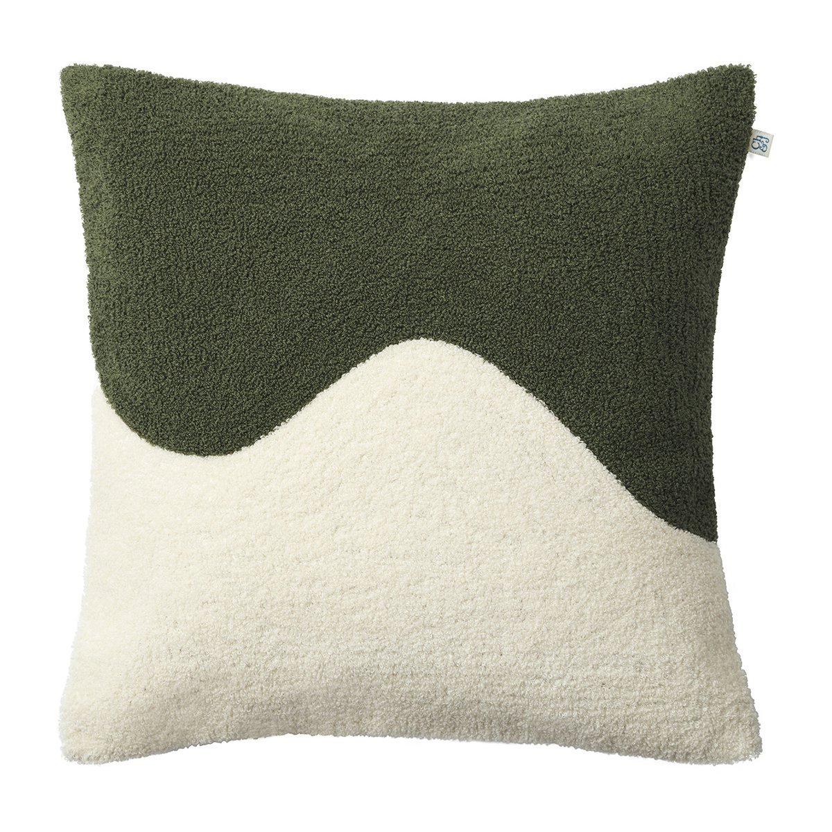 Chhatwal & Jonsson Yogi putetrekk 50 x 50 cm Cactus green-off white