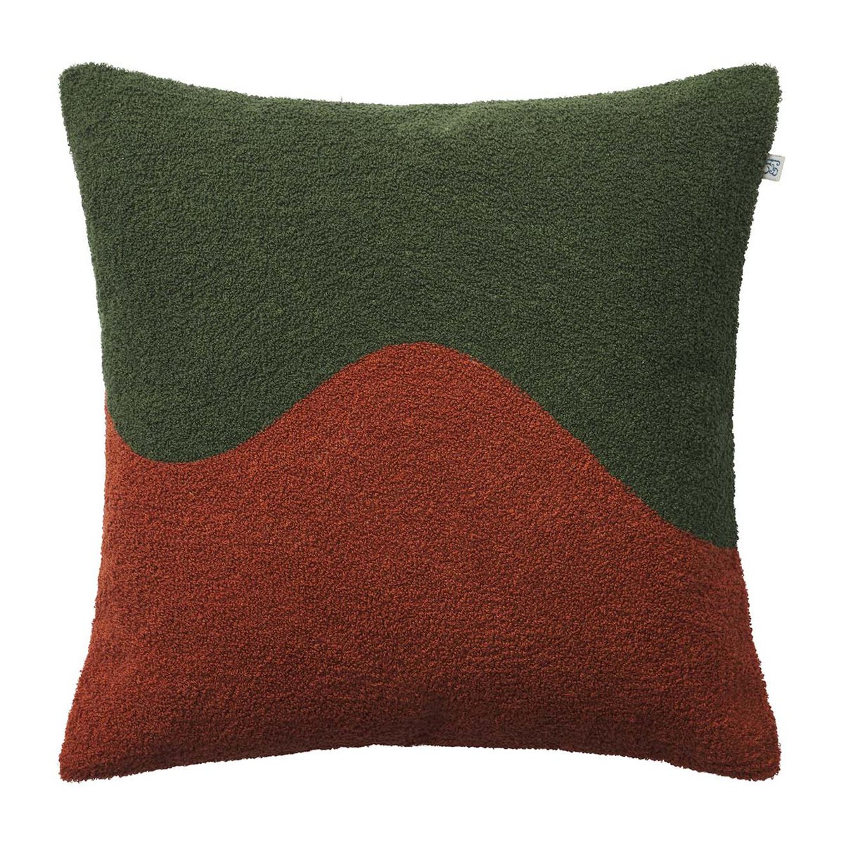 Chhatwal & Jonsson Yogi putetrekk 50 x 50 cm Forest green-terracotta