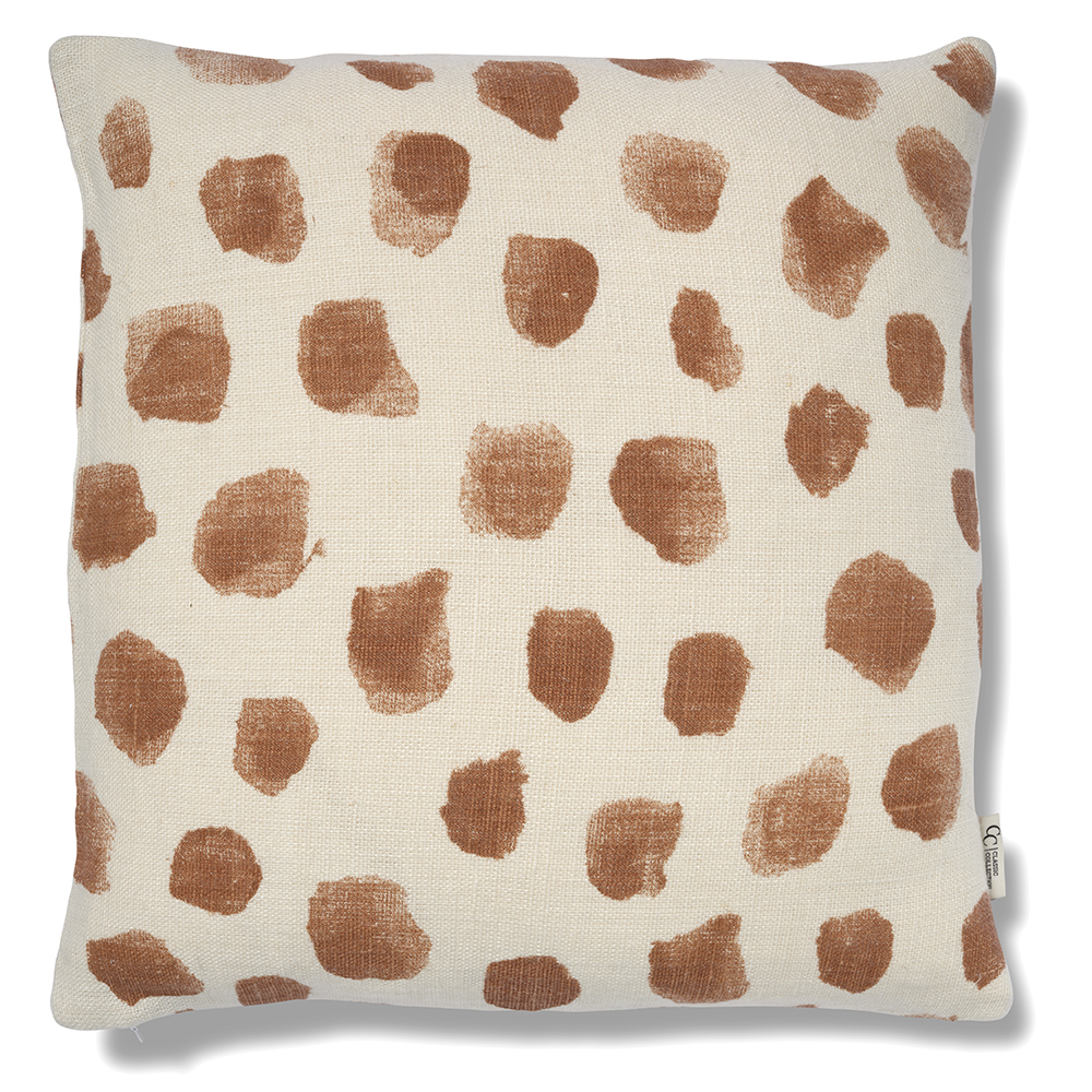 Classic Collection Dotty putetrekk 50×50 cm Hvit-glasert ingefær