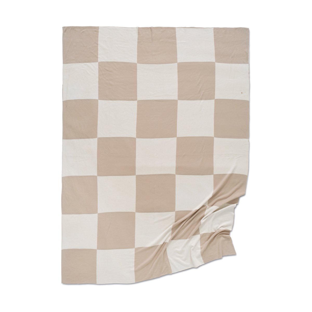 Classic Collection Square pledd 130×170 cm Beige-hvit