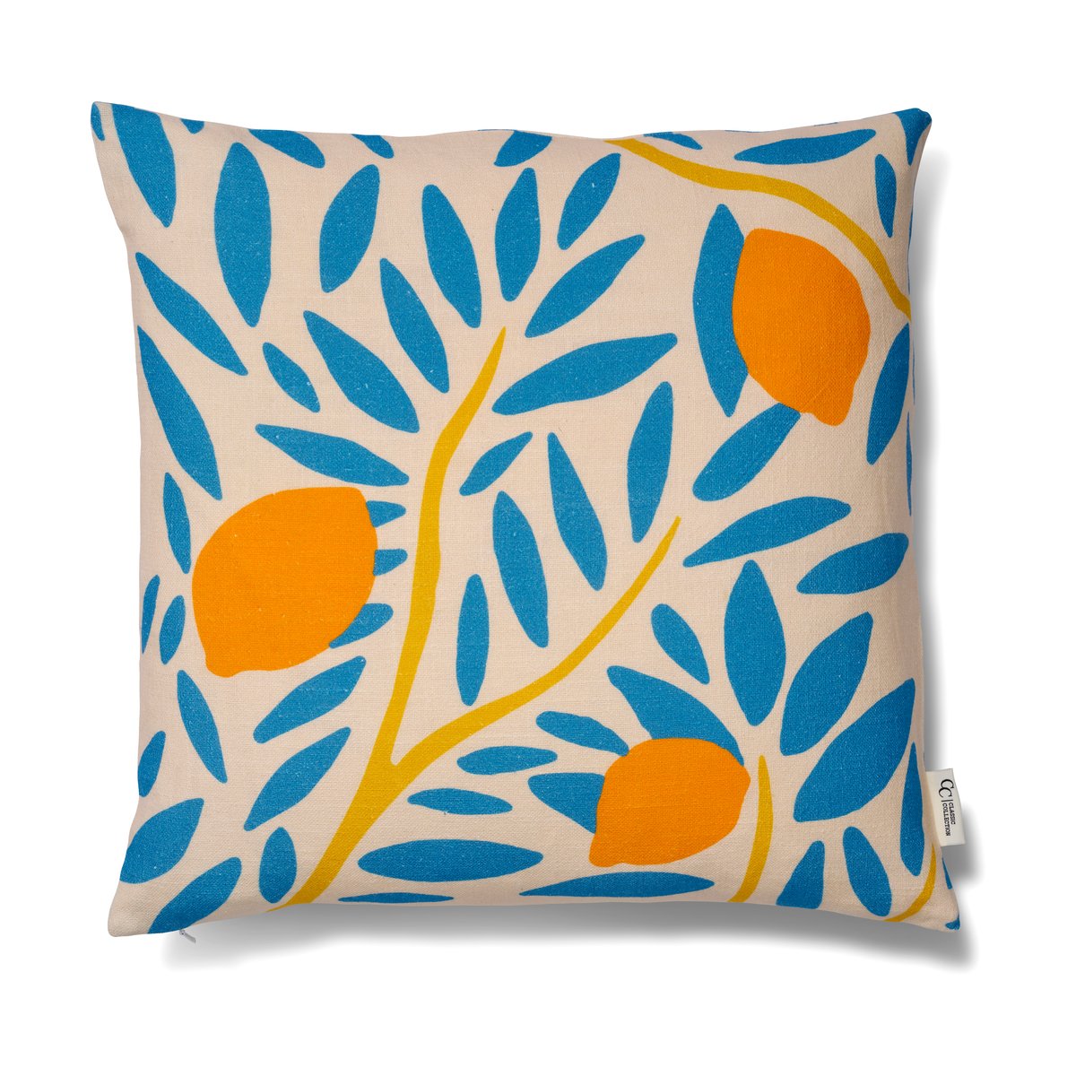 Classic Collection Sunny citrus putetrekk 50×50 cm Blå