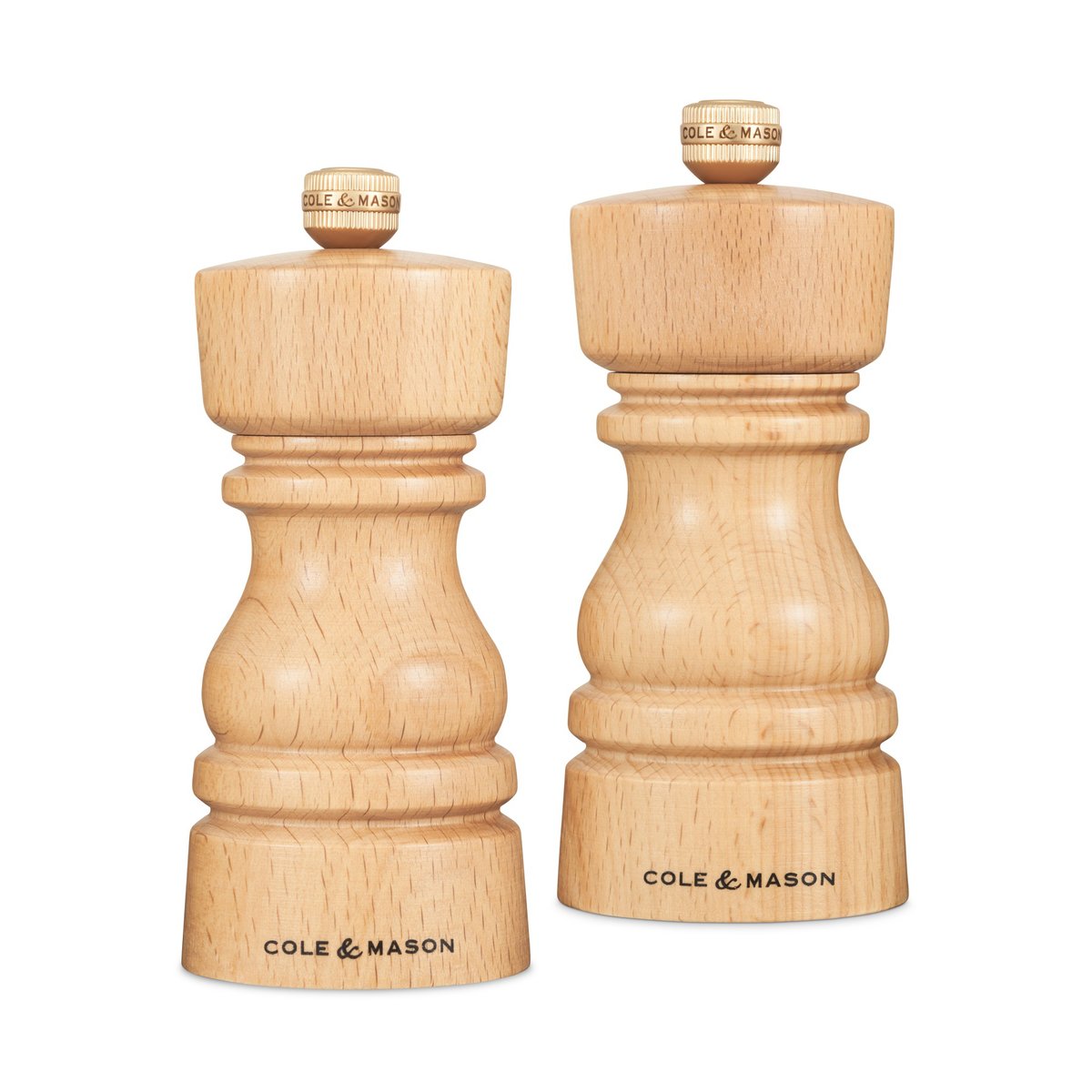 Cole & Mason London salt- og pepperkvernsett 13 cm Natural