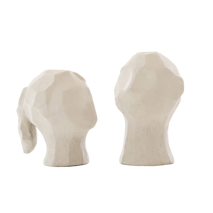 Benedict og Amal skulptur - Limestone - Cooee Design