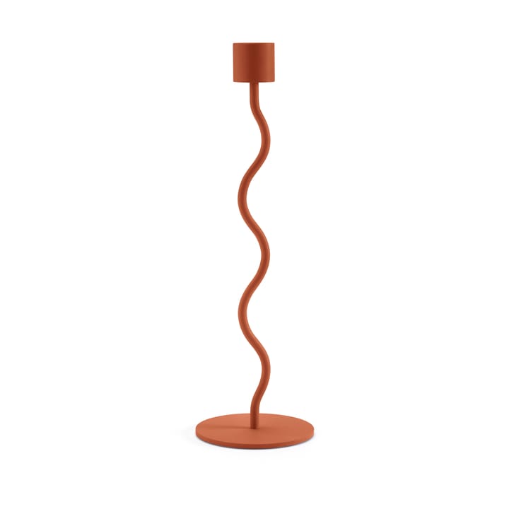 Curved lysestake 26 cm - Brick red - Cooee Design