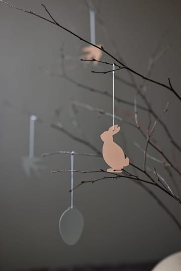 Easter Deco hare påskepynt 4-pakning - Cafe au lait - Cooee Design