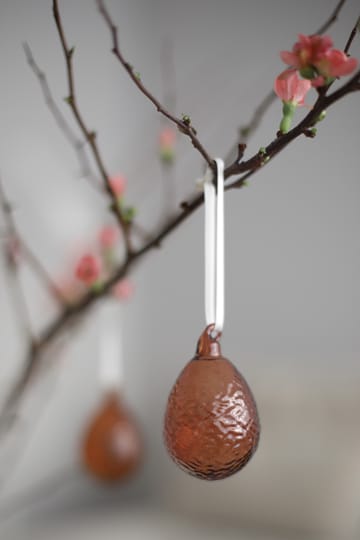 Gry egg påskepynt 2-pk - Cognac - Cooee Design