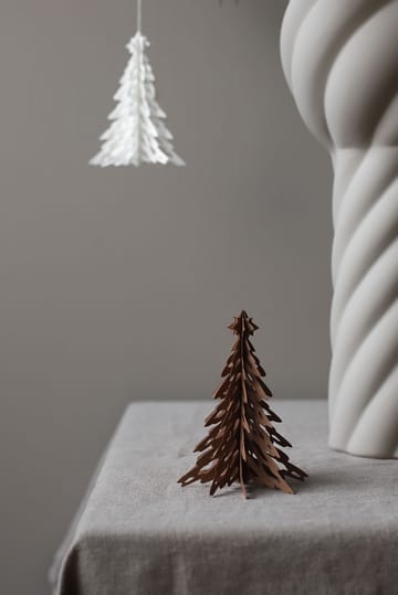 Paper Pinetree pynt 2-pakn. - Coffee - Cooee Design