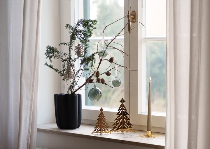 Pinetree dekorasjonsgran 20 cm, Brass Cooee Design