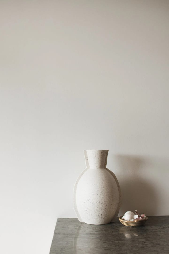 Edge vase H30 cm, Creme dot DBKD