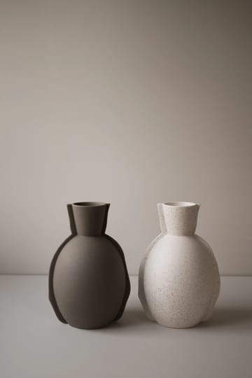 Edge vase H30 cm - Creme dot - DBKD