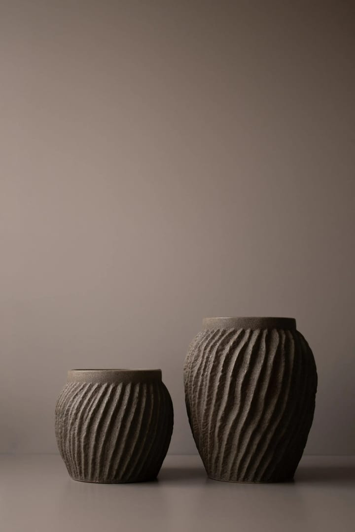 Raw vase 19 cm, Sandy dust DBKD