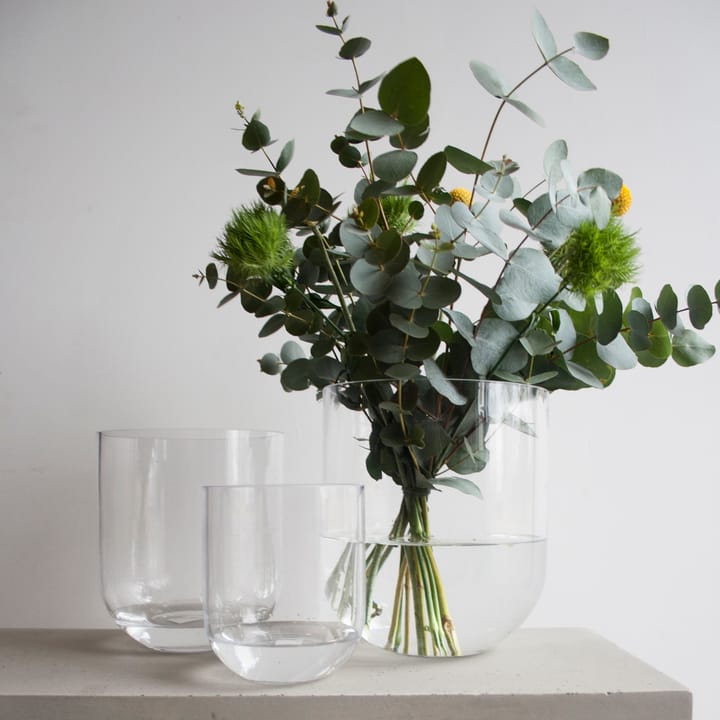 Simple glassvase large, Clear DBKD