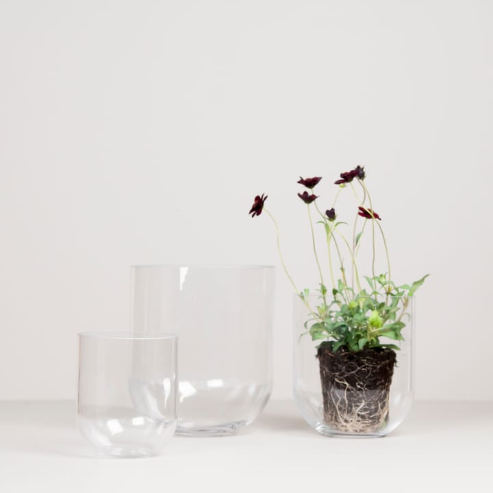 Simple glassvase large, Clear DBKD